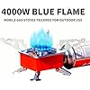 EYUVAA LABEL Alloy Steel Portable Gas Stove for Travel with Butane Gas Cylinder, Folding Furnace Outdoor Camping Stove, Lightweight Gas Burner for Hiking and Emergency Use (Stove + 3 Gas Refill) - Image 3